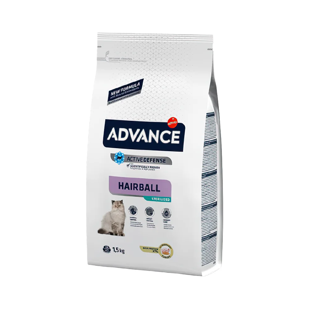 Advance Hairball Hindi Etli Kısırlaştırılmış Kedi Maması (1,5 kg)