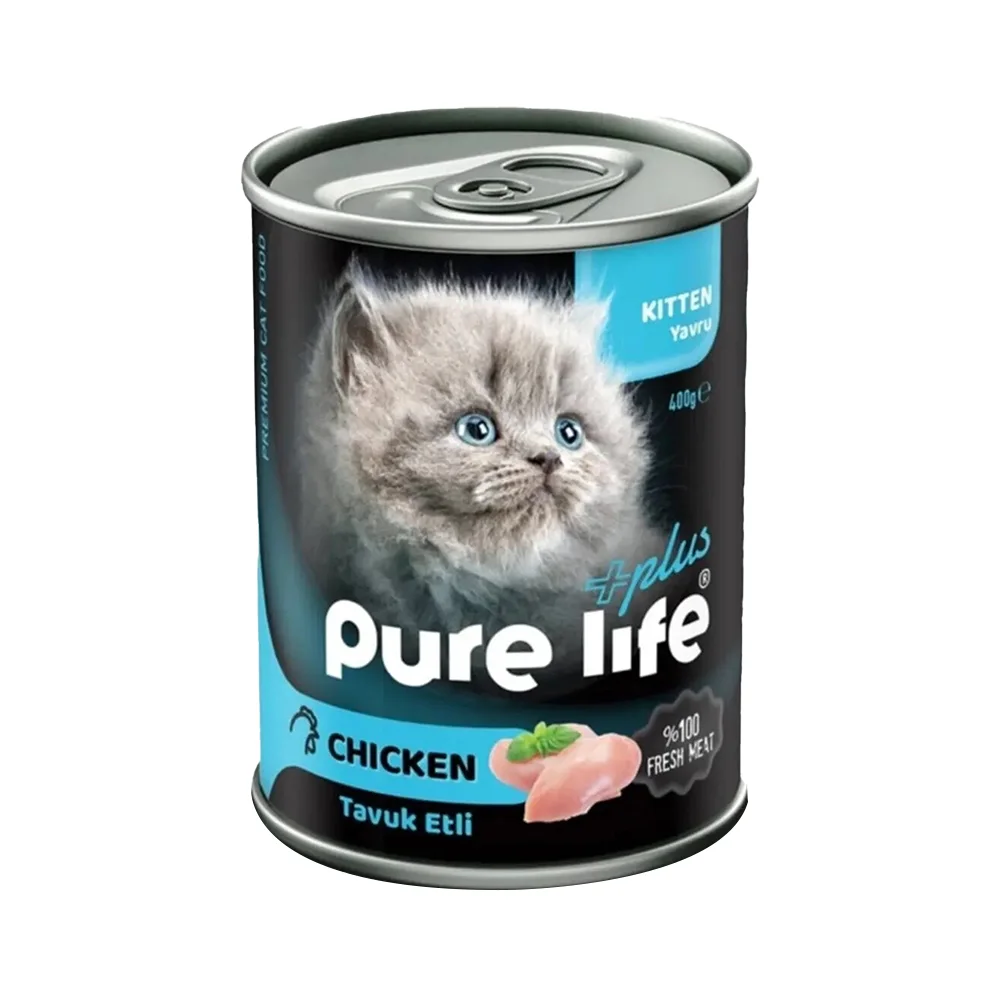 Pure Life Tavuk Etli Yavru Kedi Konserve Maması (400 g)