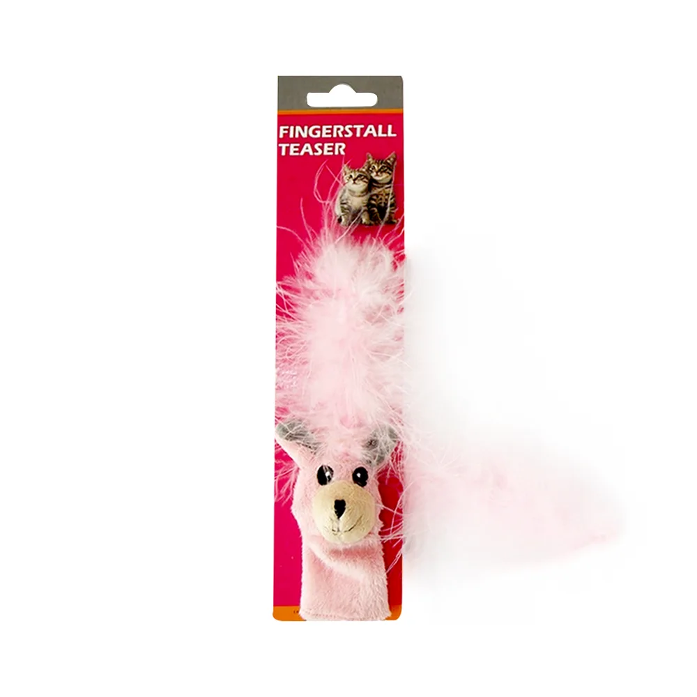 Eastland Parmağa Takılan Kedi Oltası Pembe Peluş (40 cm)