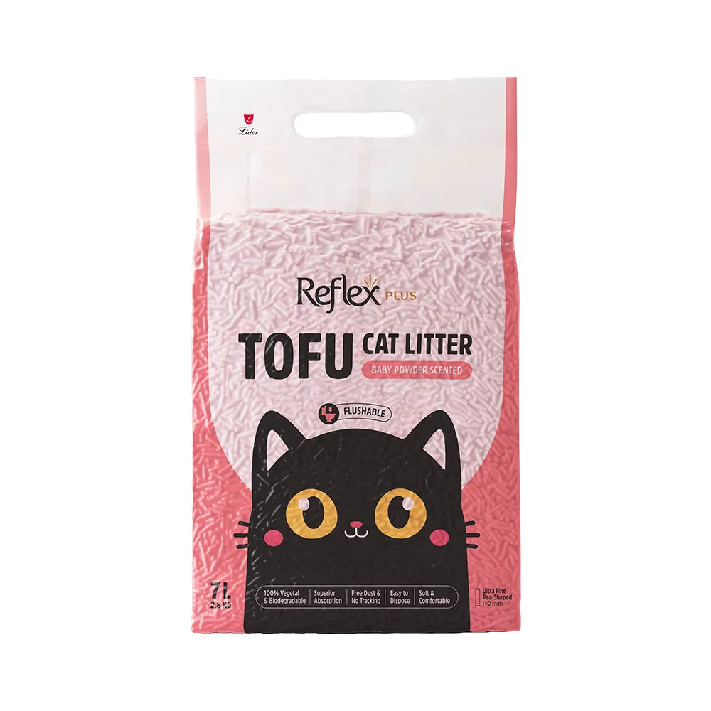 Reflex Plus Bebek Pudrası Kokulu Tofu Kedi Kumu (7 L)