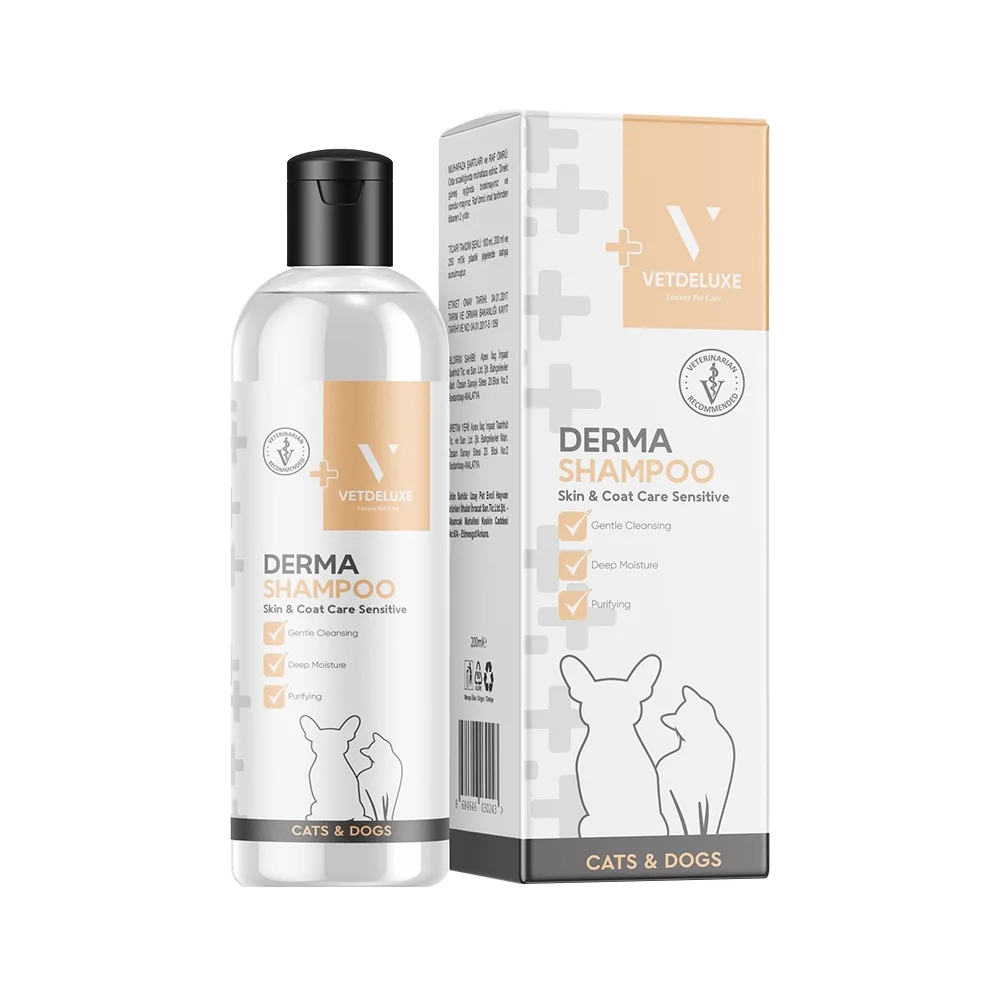 Vetdeluxe Kedi ve Köpek Derma Şampuan (200 ml)