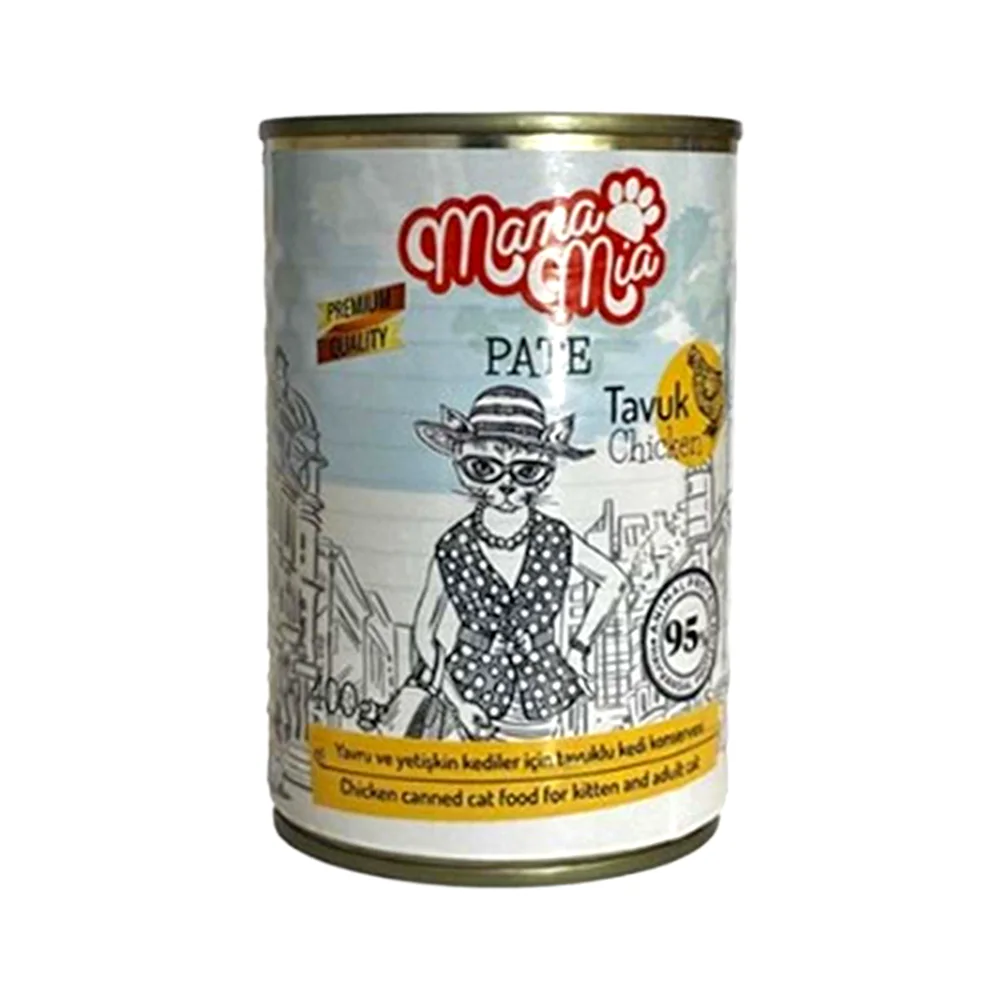 Mama Mia Tavuk Etli Kedi Ezme Konserve Maması (400 g)
