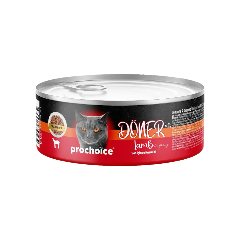 Prochoice Döner Bites Sos İçinde Kuzu Etli Yetişkin Kedi Maması (70 g)