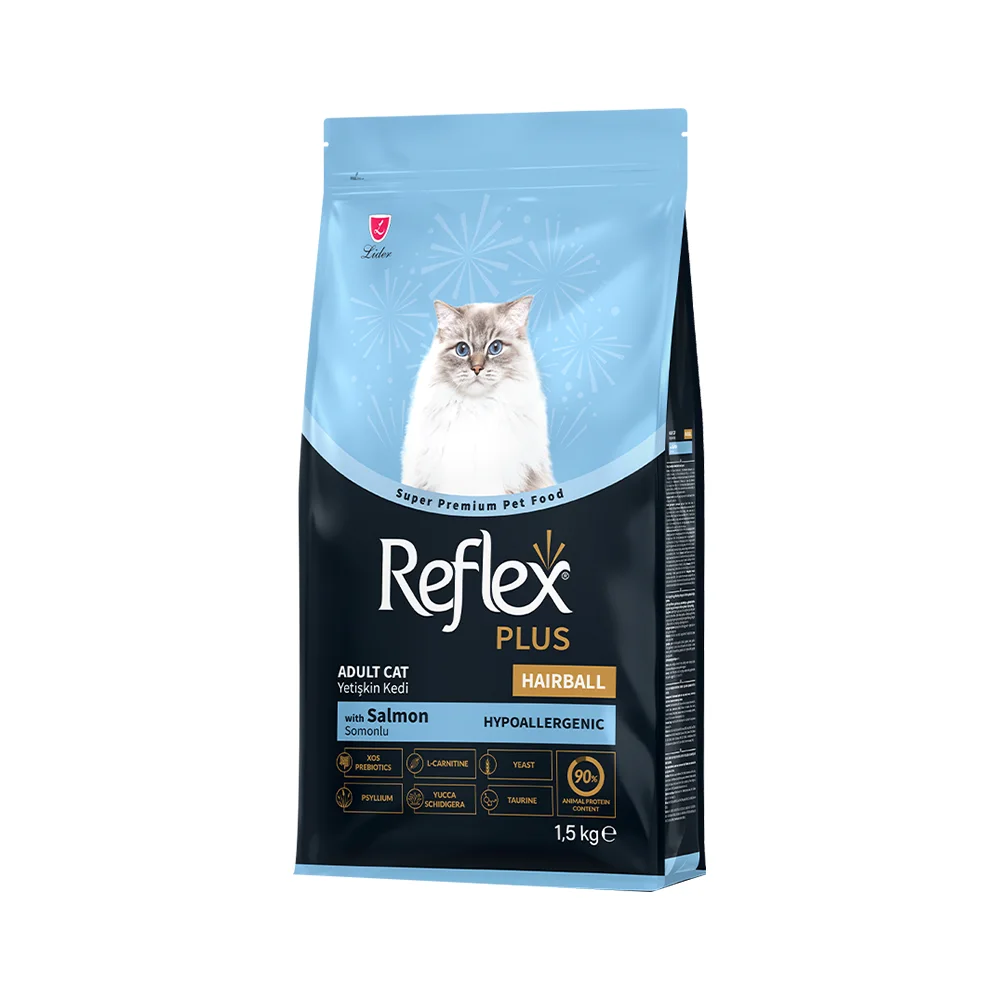 Reflex Plus Hairball Indoor Somonlu Yetişkin Kedi Maması (1,5 kg)