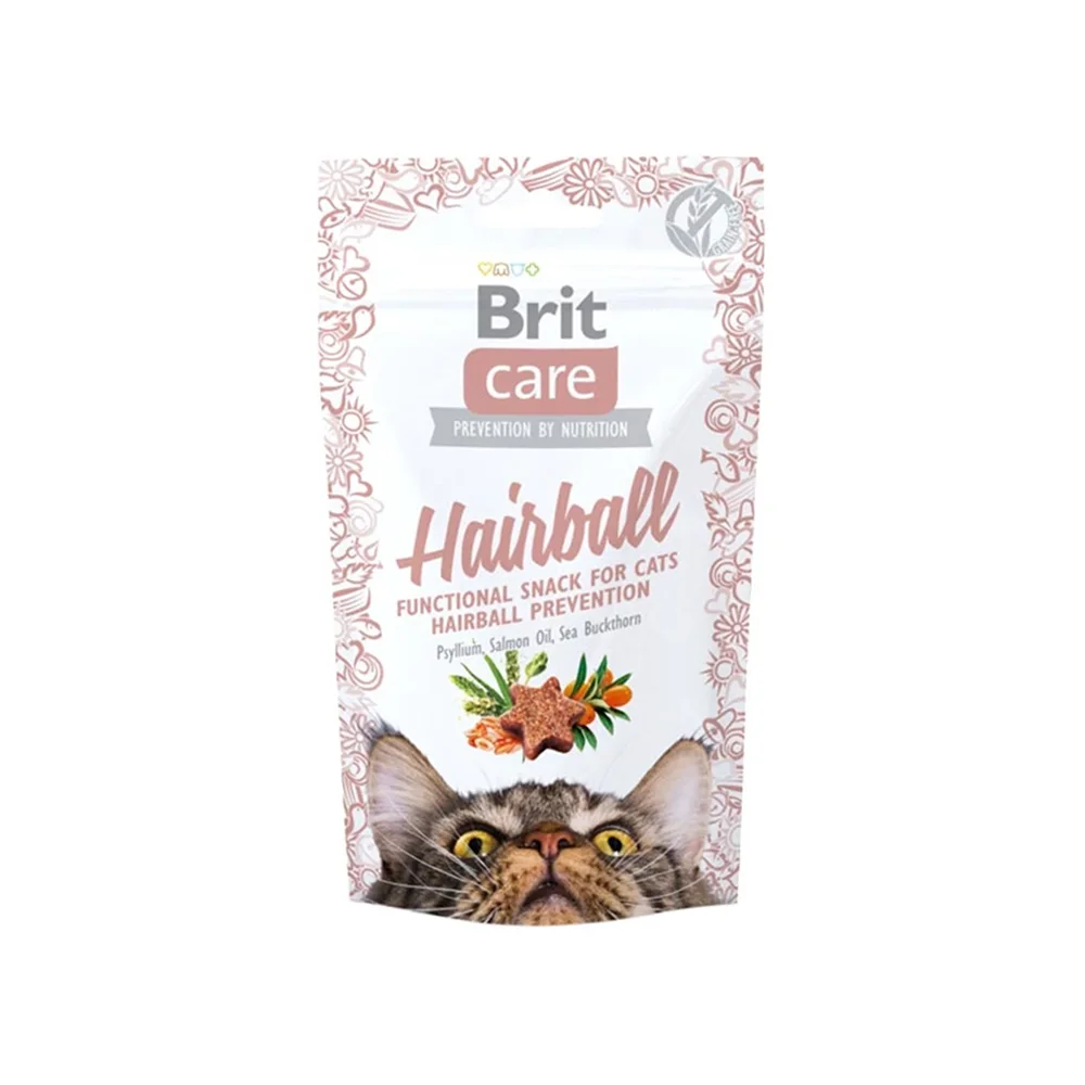 Brit Care Snack Hairball Ördek Etli Kedi Ödülü (50 g)