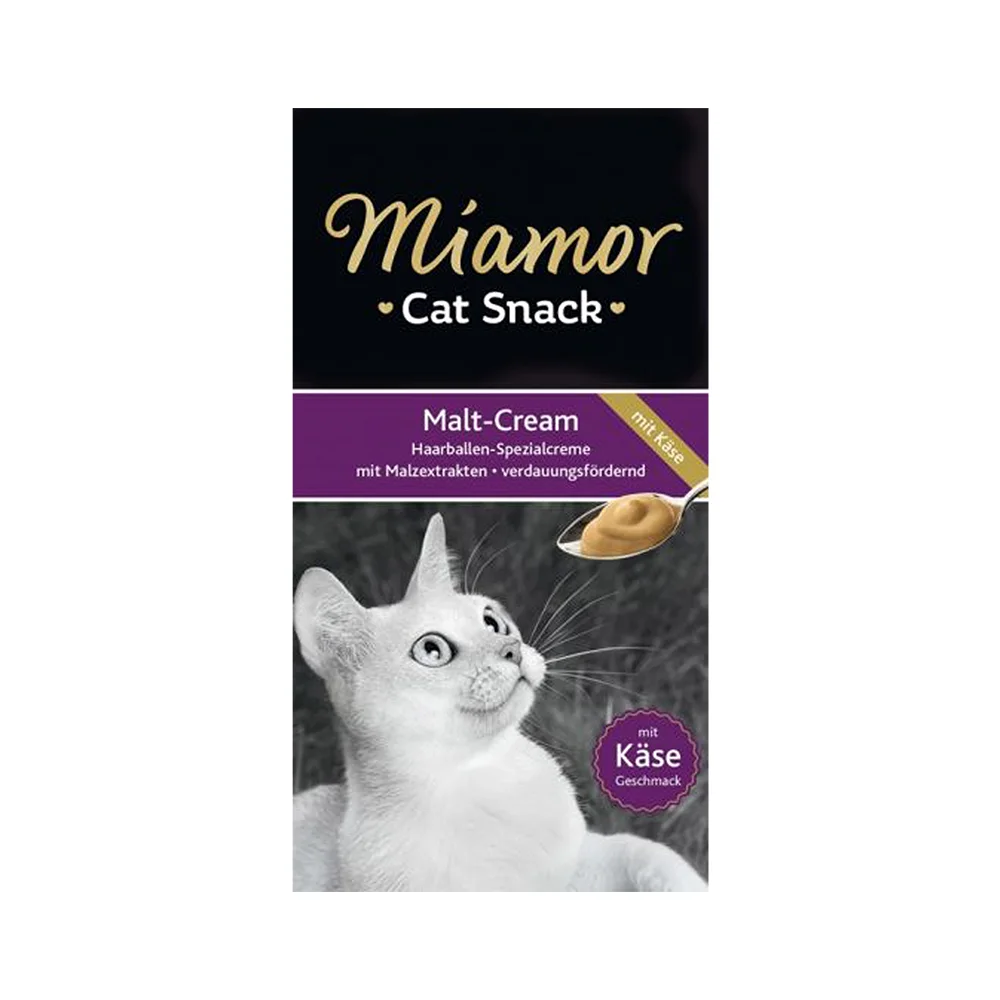 Miamor Cream Malt ve Peynirli Ek Besin Kedi Ödülü (6 x 15 g)