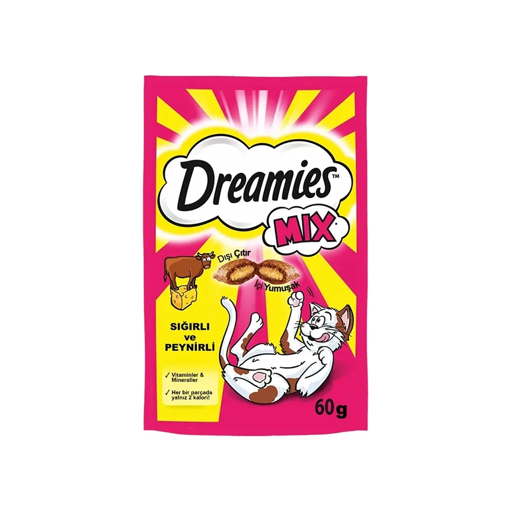 Dreamies Biftek Etli ve Peynirli Kedi Ödül Maması (60 g)