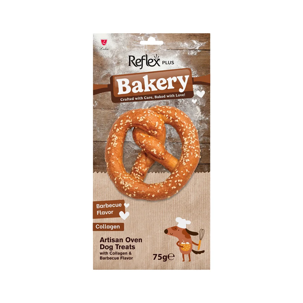 Reflex Plus Bakery Barbekü Aromalı Pretzel Köpek Ödül Maması (75 g)