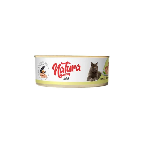 Natura Ton Balıklı ve Midyeli Yetişkin Kedi Konserve Maması (70 g)