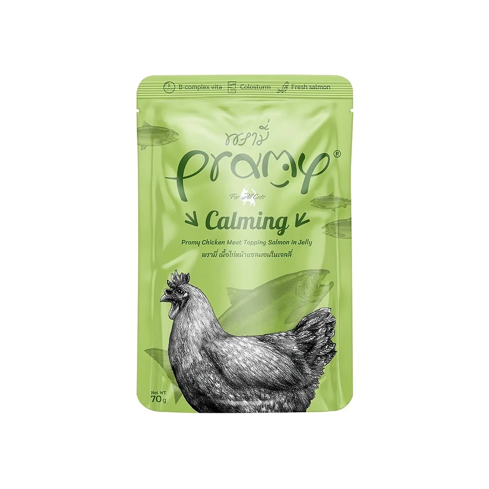 Pramy Jöle İçinde Somon Balıklı ve Tavuk Etli Kedi Maması (70 g)