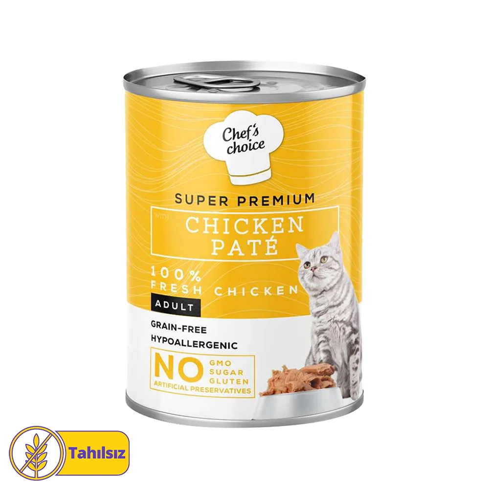 Chef's Choice Tahılsız Tavuk Etli Yetişkin Kedi Pouch Yaş Mama (400 g)
