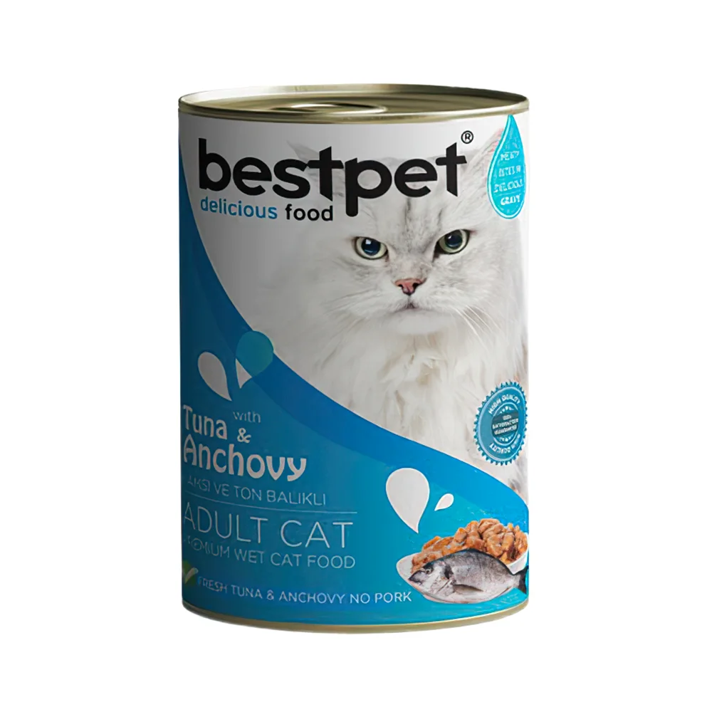 Bestpet Ton Balıklı Yetişkin Kedi Konserve Maması (400 g)