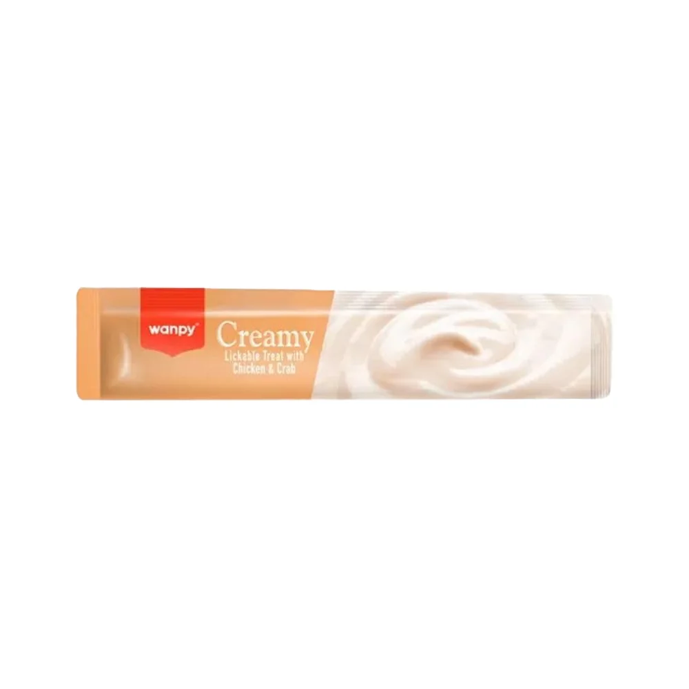 Wanpy Creamy Tavuk Etli ve Yengeçli Krema Ödül Maması (14 g)