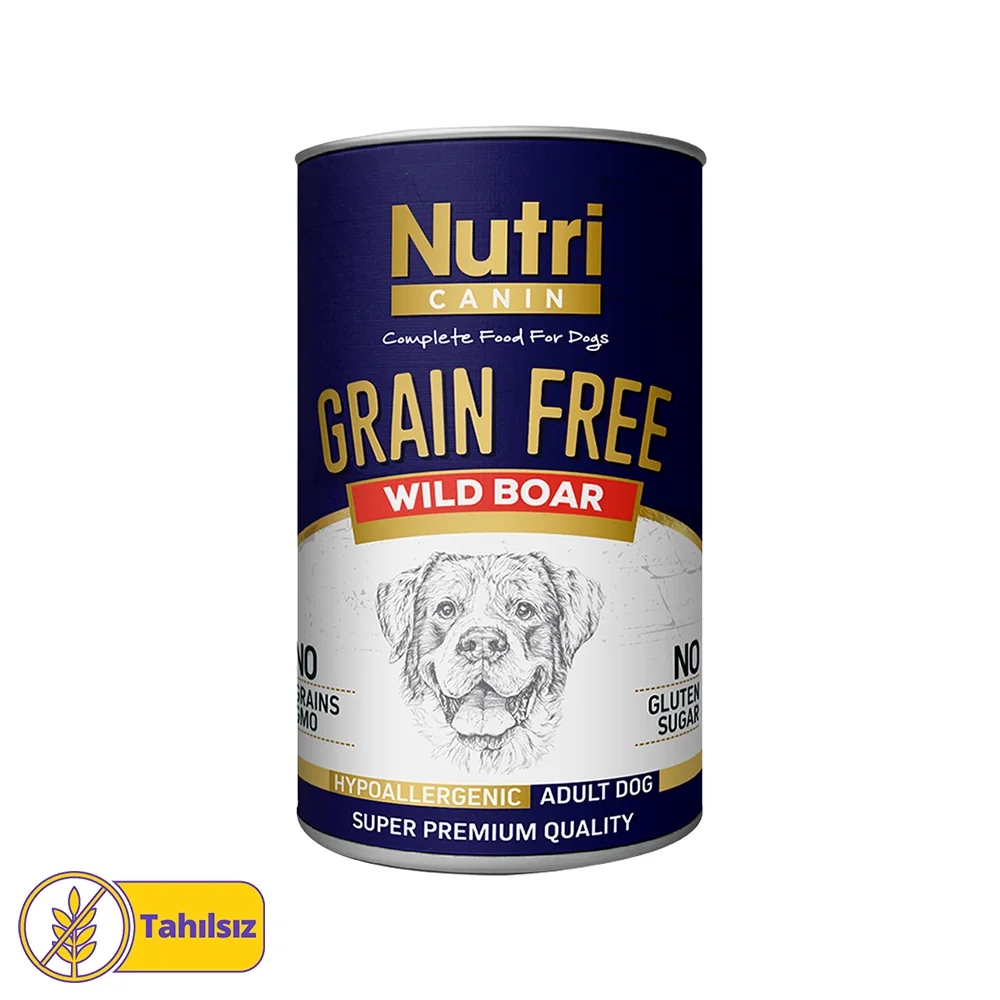Nutri Canin Tahılsız Yaban Domuzu Etli Yetişkin Köpek Konserve Maması (400 g)