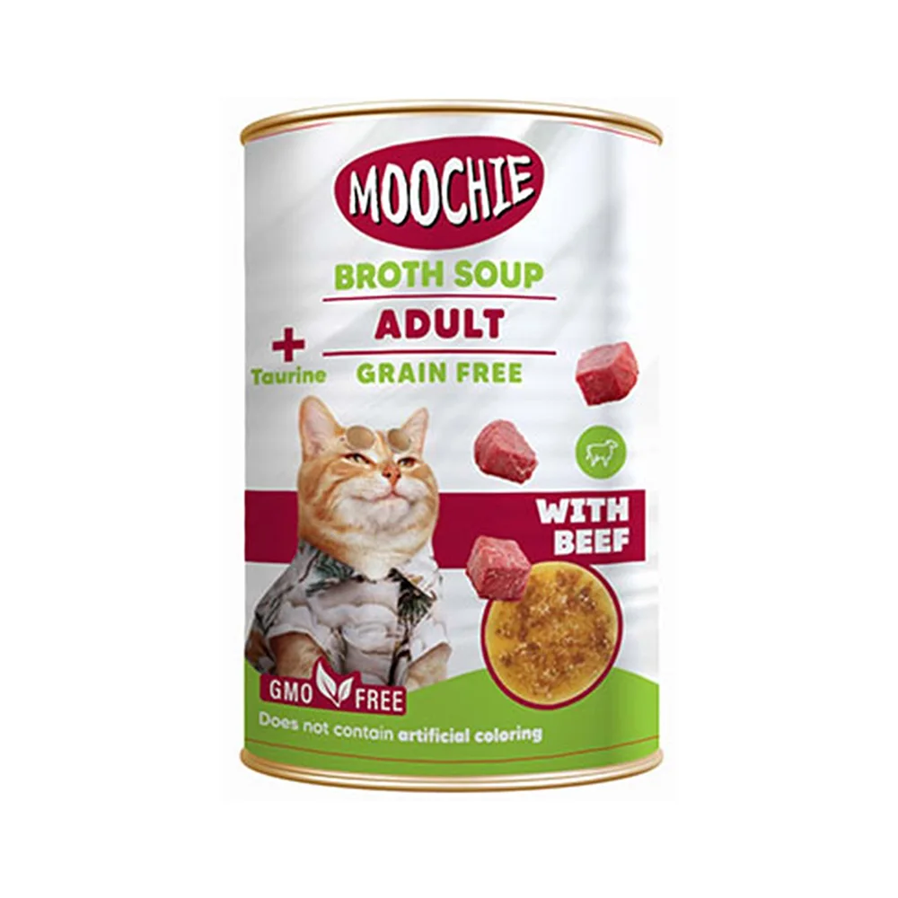 Moochie Et Suyu İçerisinde Dana Etli Yetişkin Kedi Çorbası (135 ml)