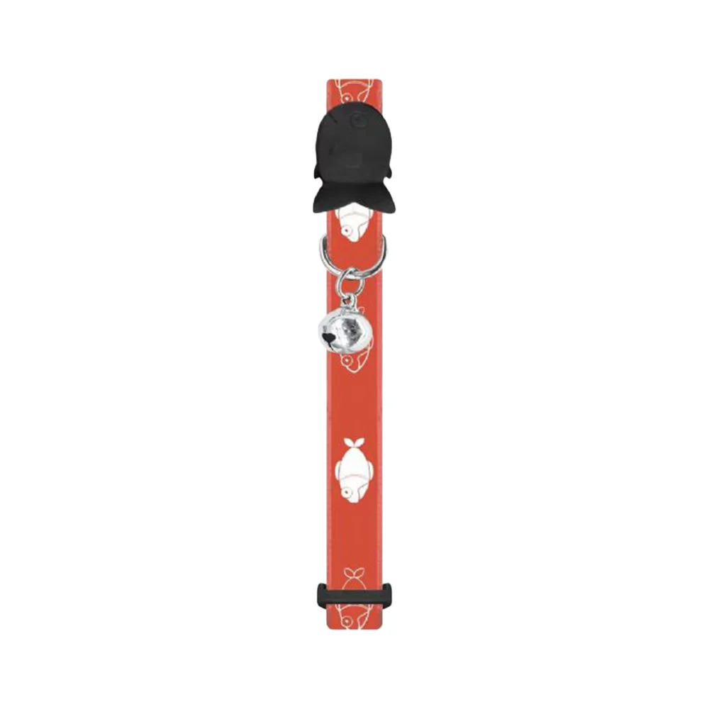 Nunbell Balık Desenli Zilli Kedi Boyun Tasması