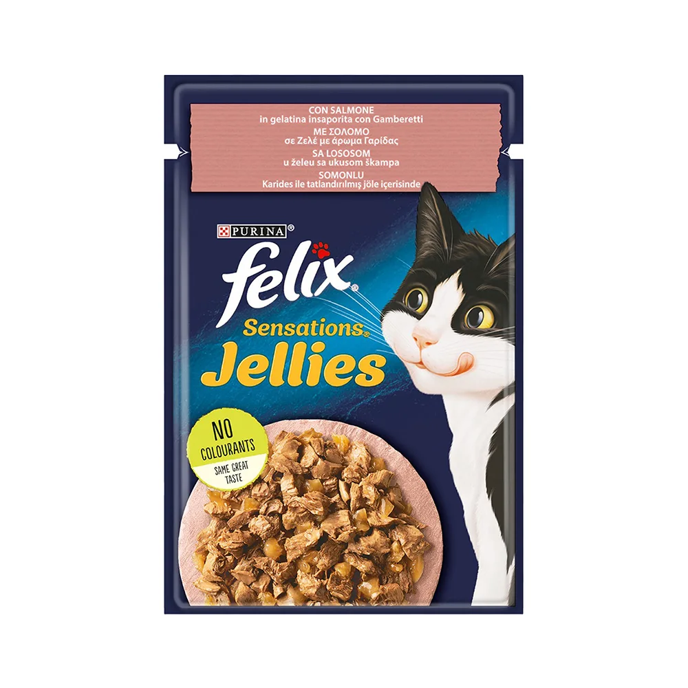 Purina Felix Somonlu ve Karidesli Pouch Yaş Mama (85 g)