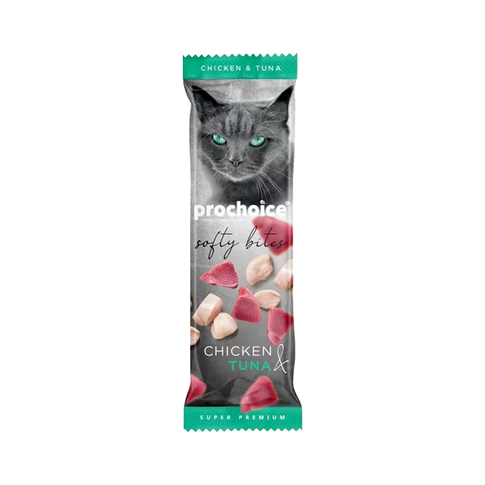 Prochoice Softy Bites Tavuk Etli ve Ton Balıklı Kedi Ödül Maması (10 g)