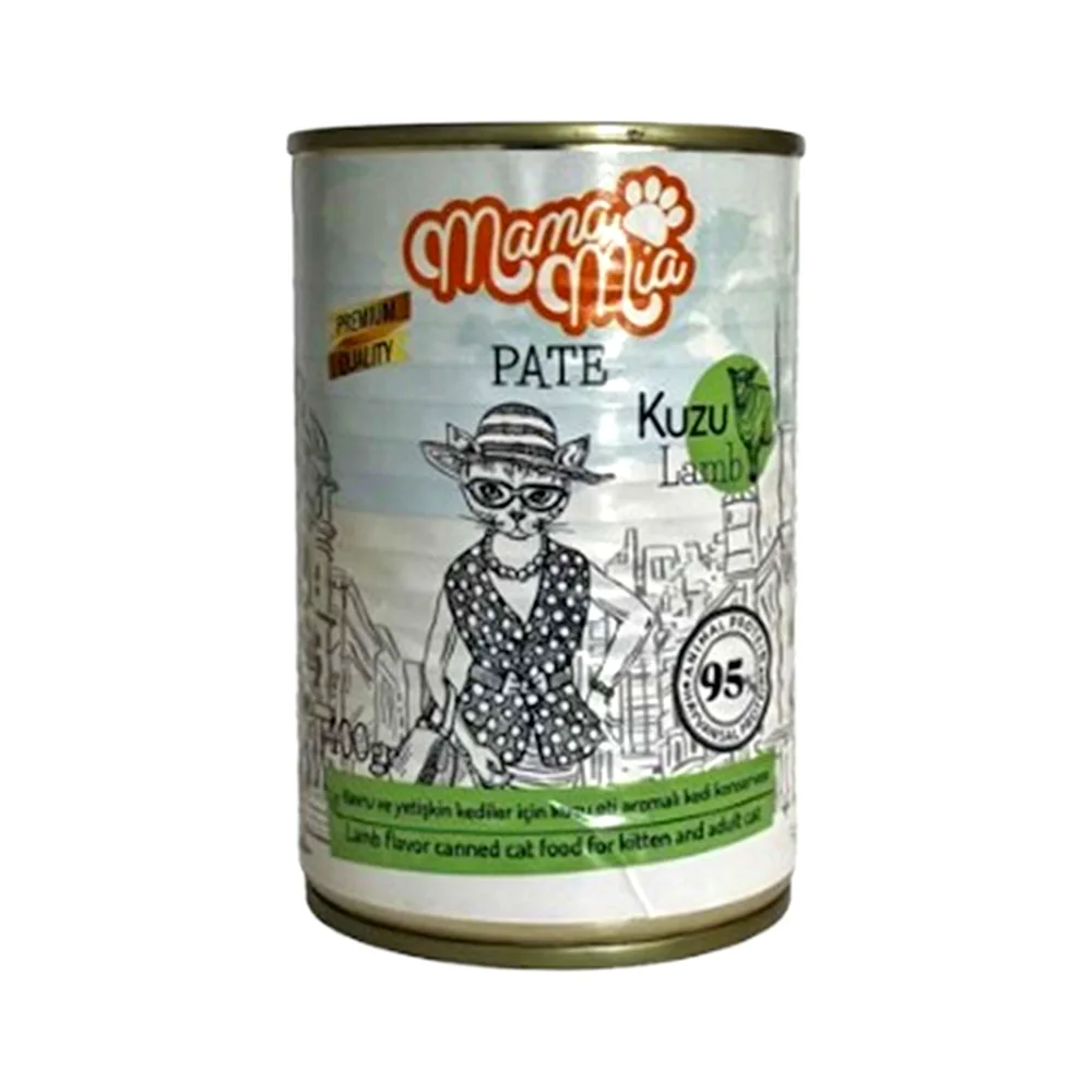 Mama Mia Kuzu Etli Kedi Ezme Konserve Maması (400 g)
