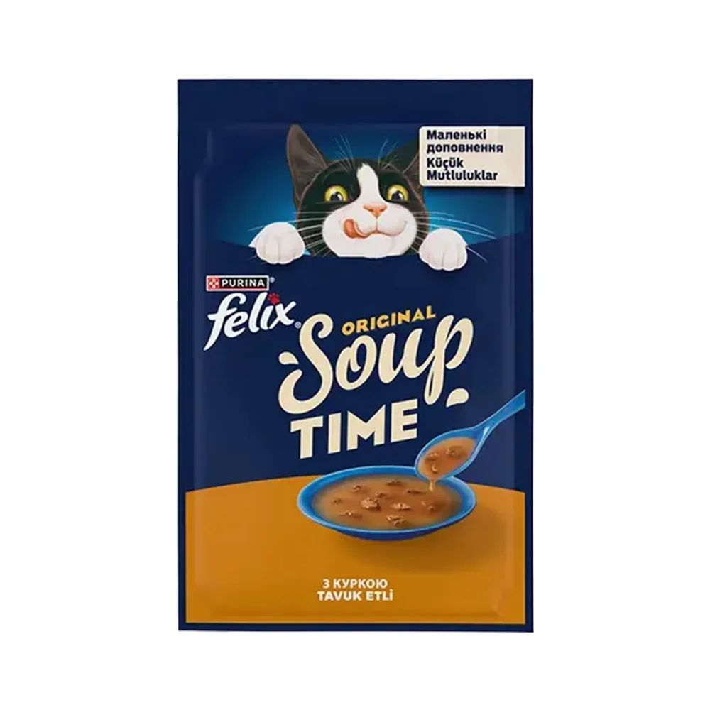 Purina Felix Soup Time Tavuk Etli Kedi Çorbası (48 g)