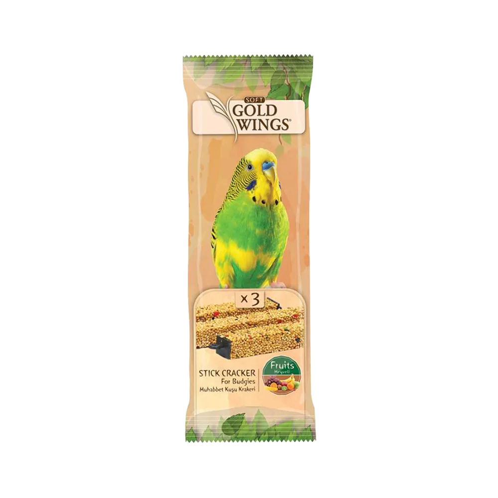 Gold Wings Meyveli Muhabbet Kuşu Krakeri (3 x 10 g)