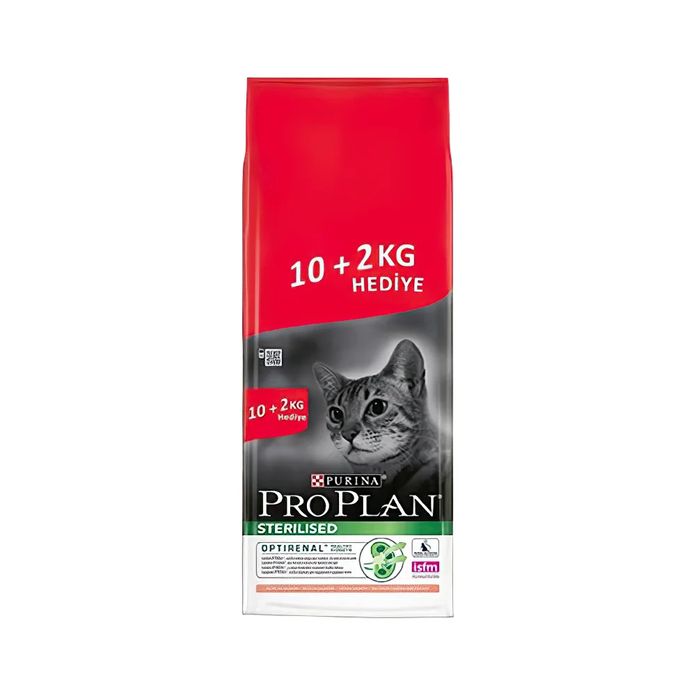 Purina Pro Plan Somonlu Kısırlaştırılmış Yetişkin Kedi Maması (10 + 2 kg)