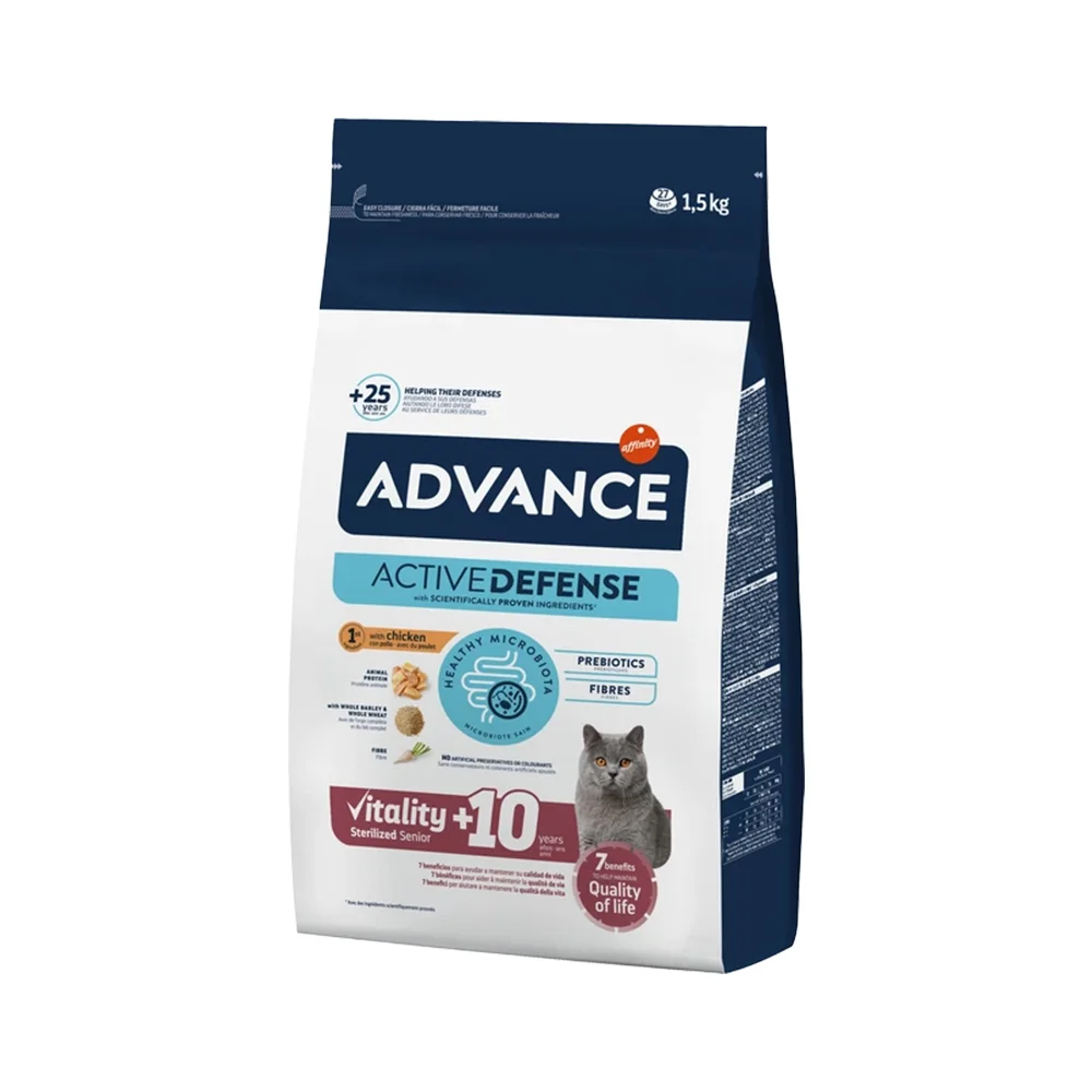 Advance Tavuk Etli ve Arpalı Kısırlaştırılmış Yaşlı Kedi Maması (1,5 kg)
