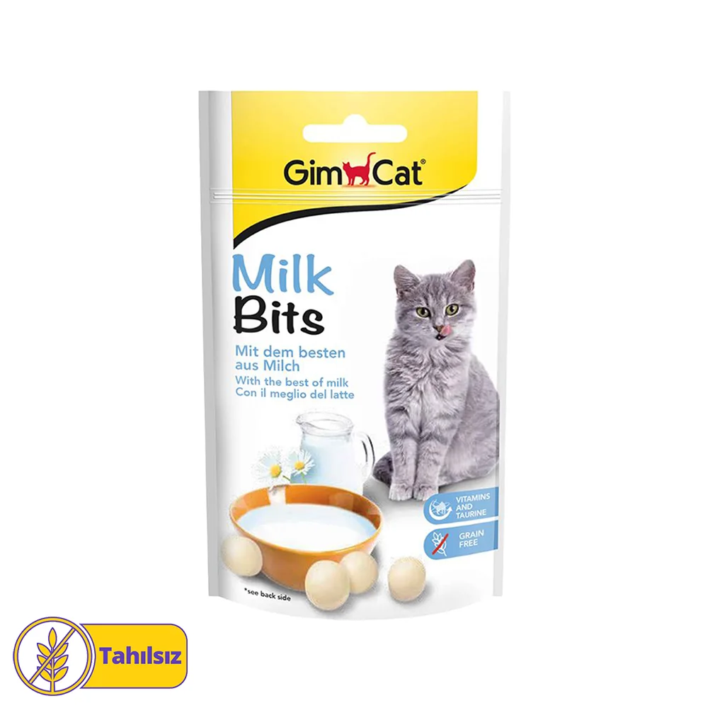 GimCat Sütlü Taurinli Tahılsız Kedi Ödül Tableti (40 g)