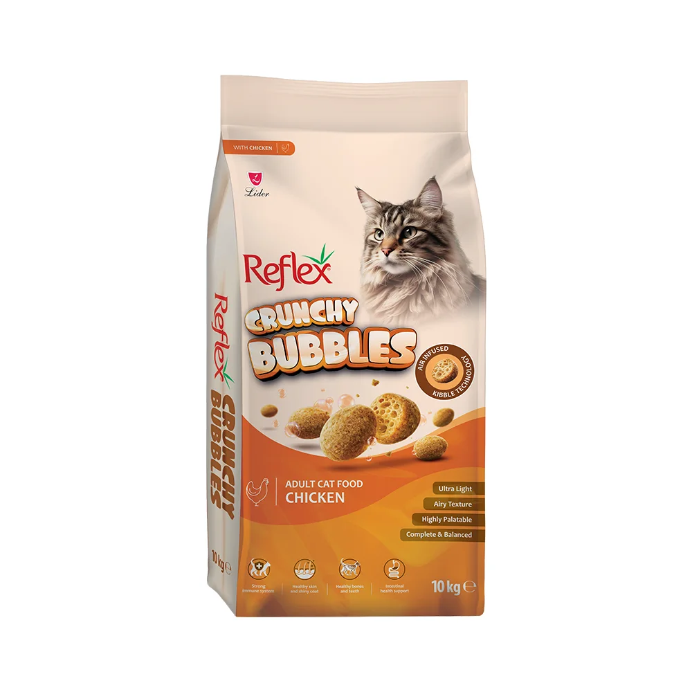 Reflex Crunchy Bubbles Tavuk Etli Yetişkin Kedi Maması (10 kg)
