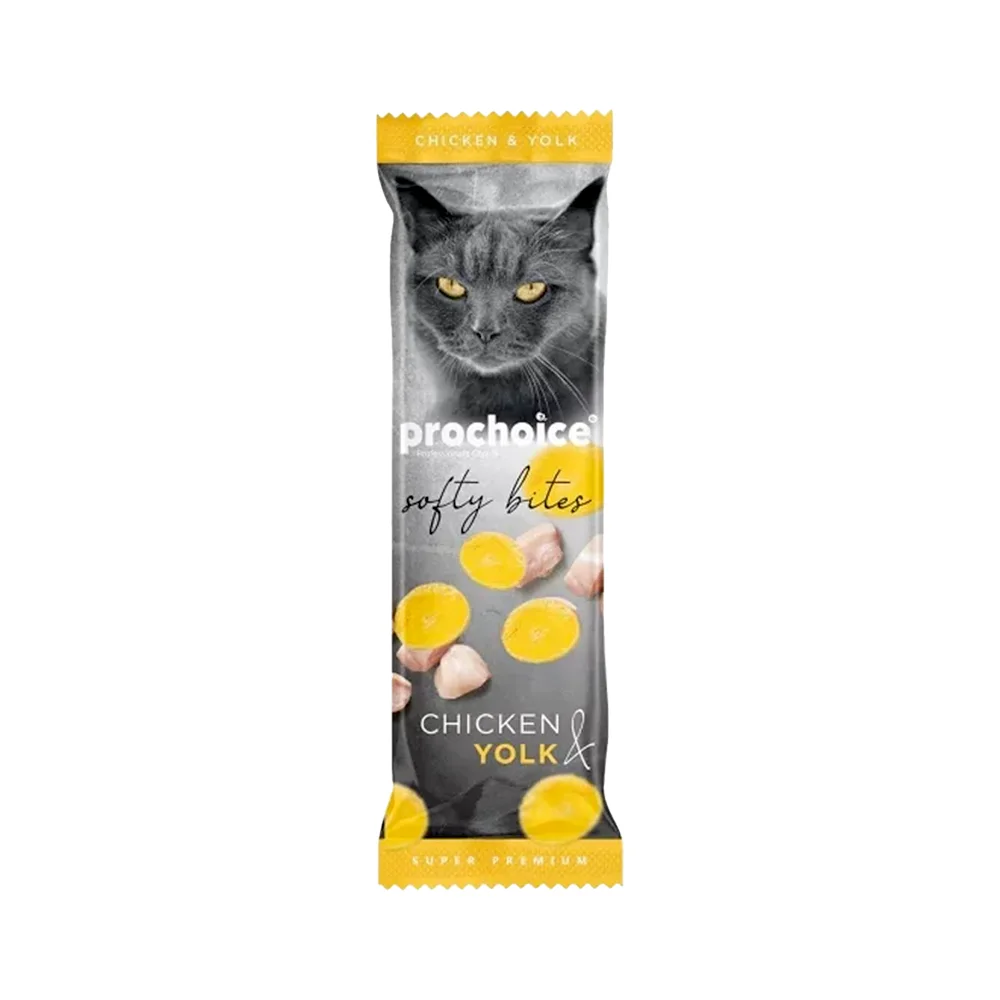 Prochoice Softy Bites Tavuk Etli ve Yumurtalı Kedi Ödül Maması (10 g)
