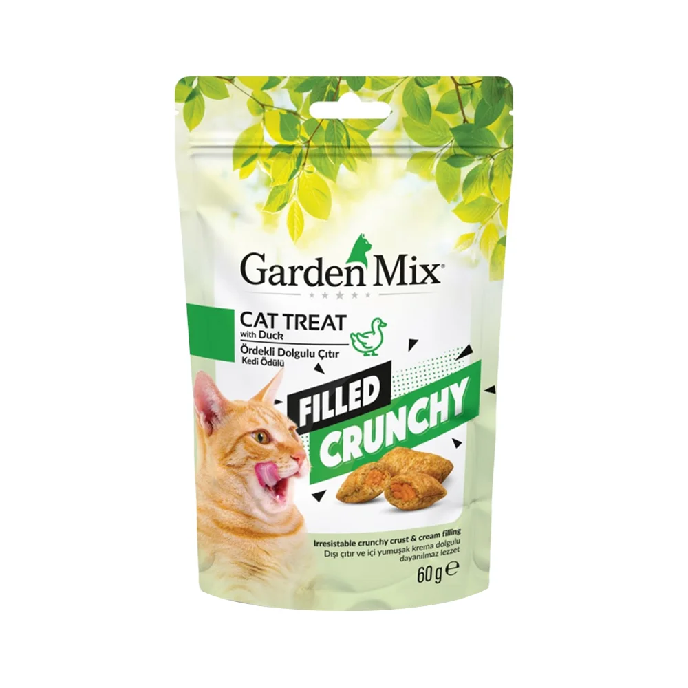 Garden Mix Ördek Etli Dolgulu Kedi Ödül Maması (60 g)