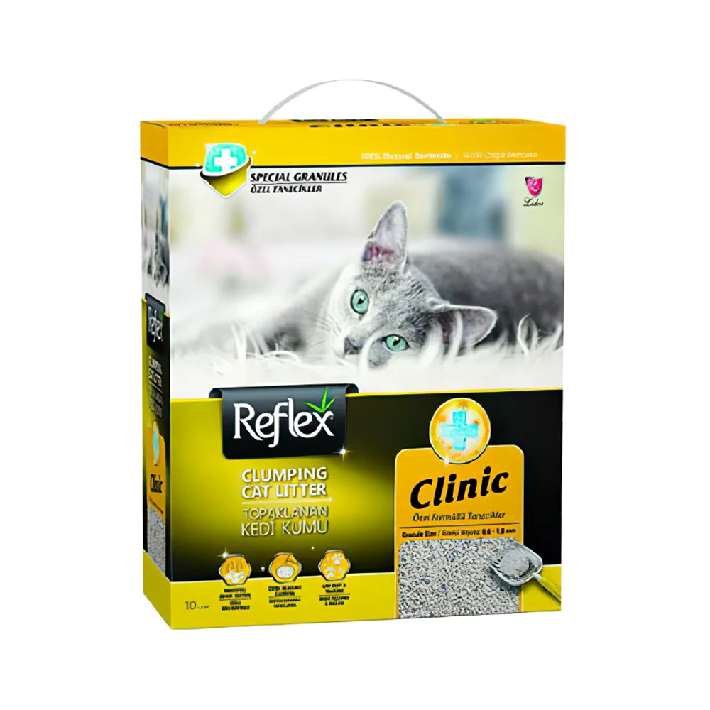 Reflex Klinik Özel Formüllü Topaklanan Kedi Kumu (10 L)