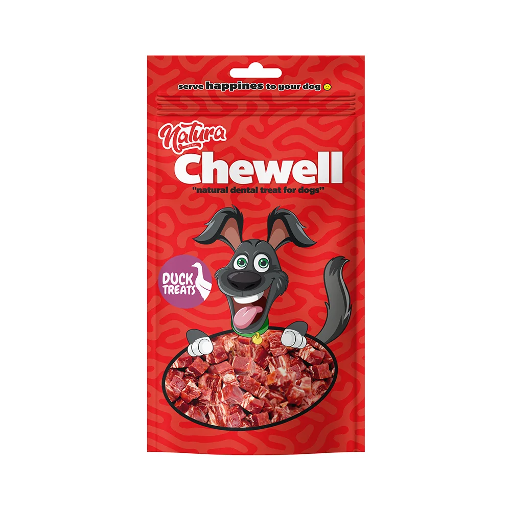Natura Chewell Ördek Etli Küp Yumuşak Köpek Ödül Maması (100 g)