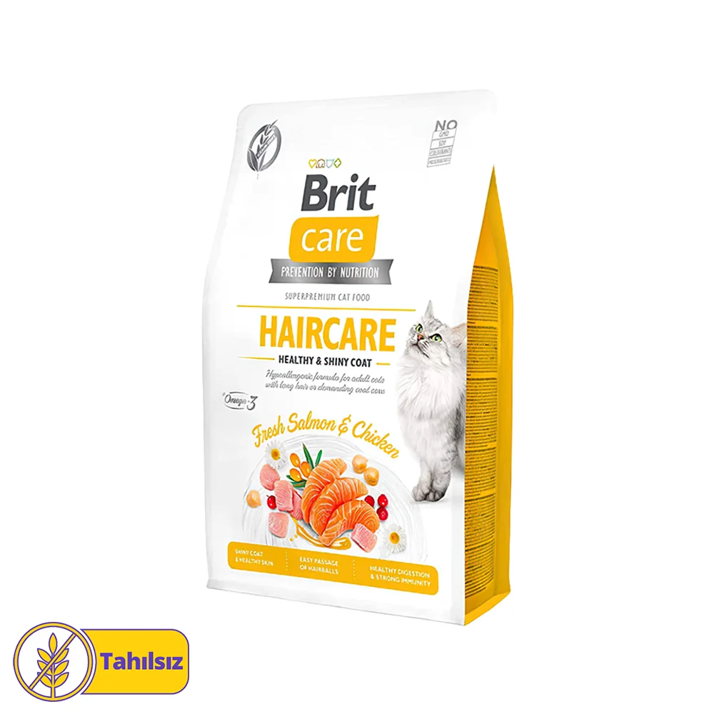 Brit Care Haircare Hypo-Allergenic Deri ve Tüy Sağlığı İçin Tahılsız Kedi Maması (2 kg)