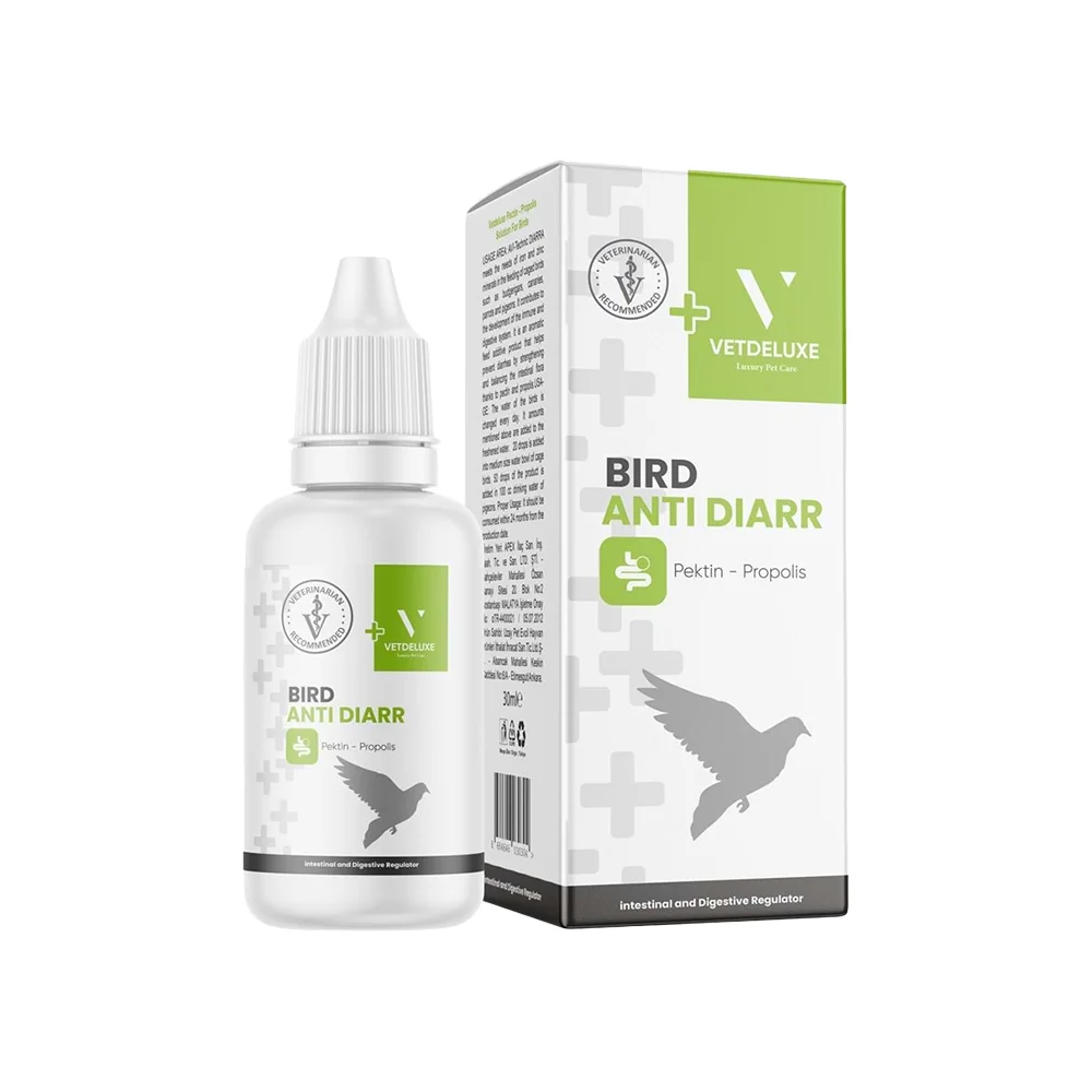 Vetdeluxe Kuşlar İçin Bağırsak Florası Düzenleyici Damla (30 ml)