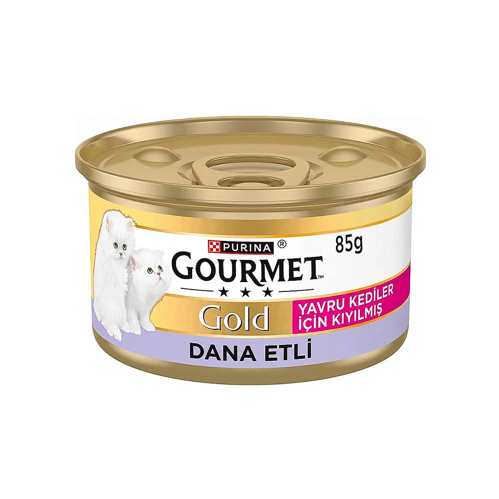 Purina Gourmet Gold Dana Etli Yavru Kedi Konserve Maması (85 g)