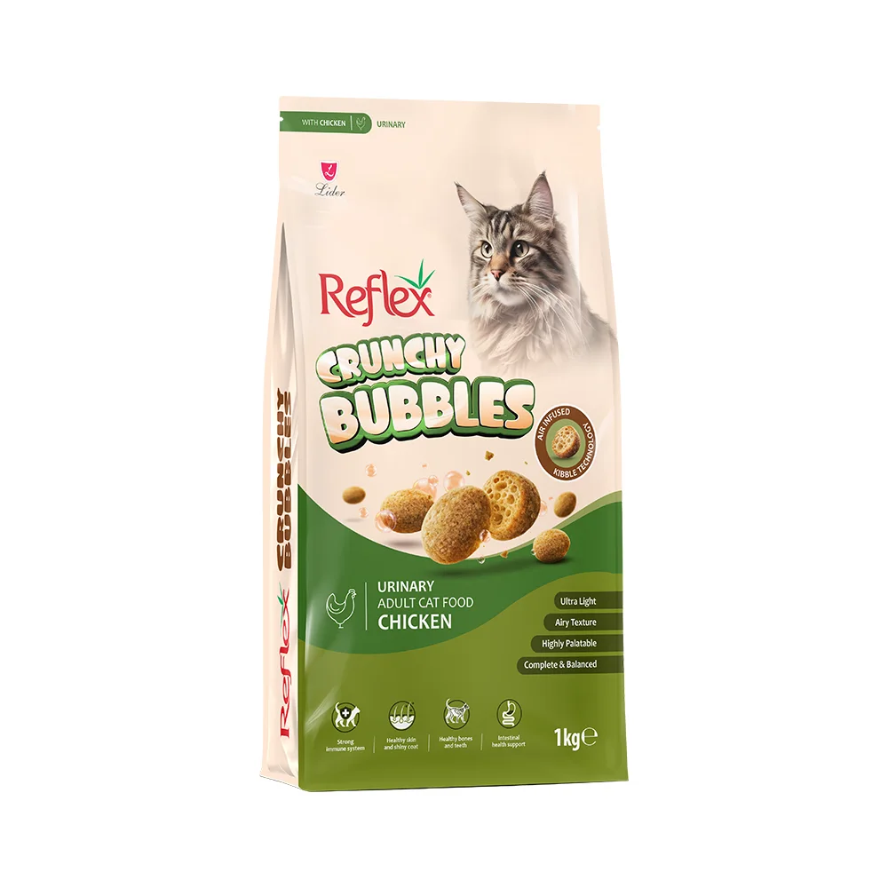 Reflex Crunchy Bubbles Urinary Tavuk Etli Yetişkin Kedi Maması (1 kg)