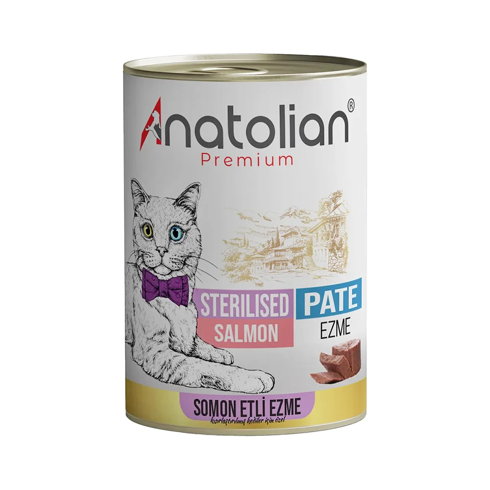 Anatolian Premium Somonlu Ezme Kısırlaştırılmış Kedi Konservesi (400 g)