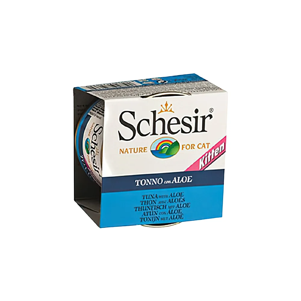 Schesir Ton Balıklı ve Aloe Veralı Yavru Kedi Konserve Maması (85 g)