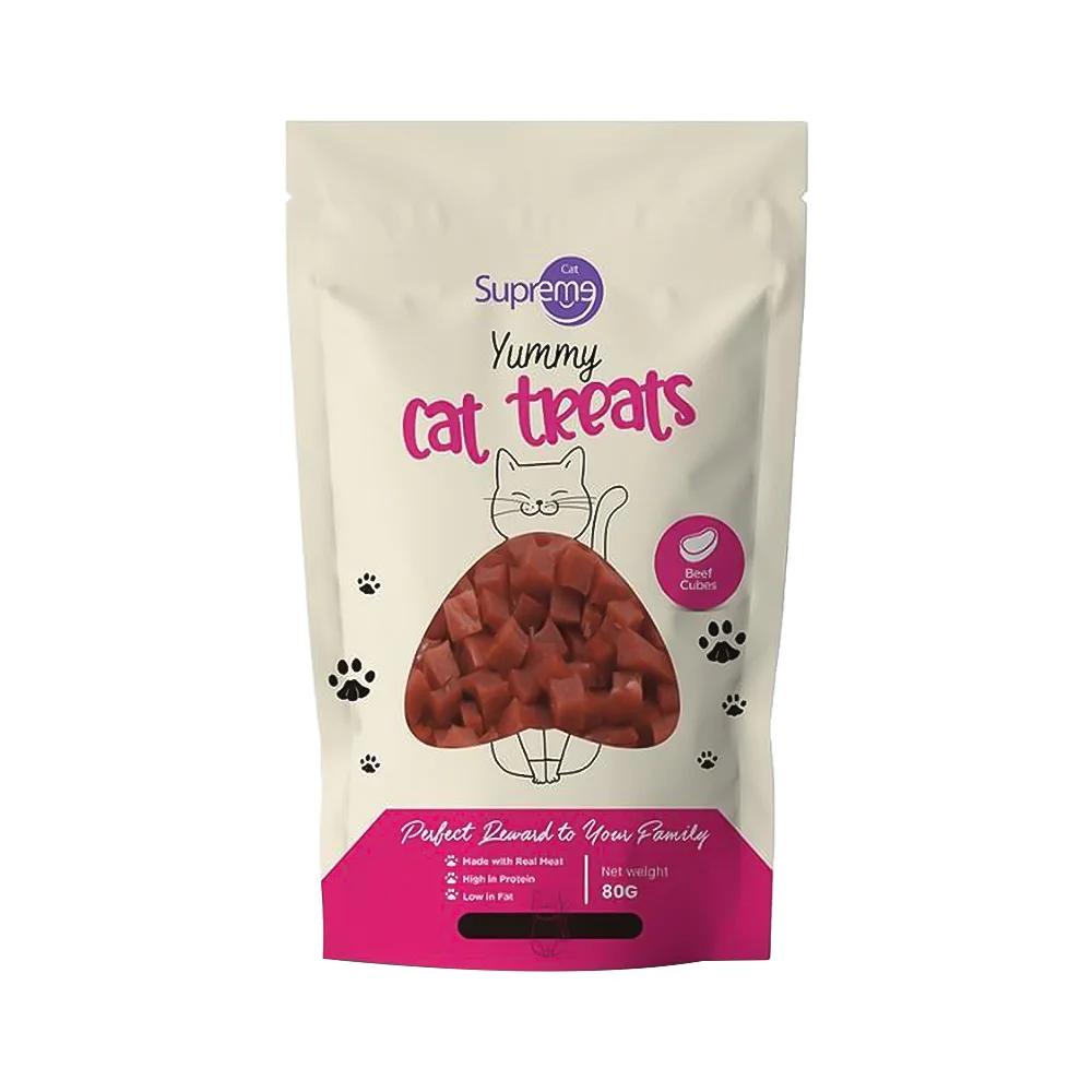 Supreme Cat Küp Sığır Etli Kedi Ödül Maması (80 g)