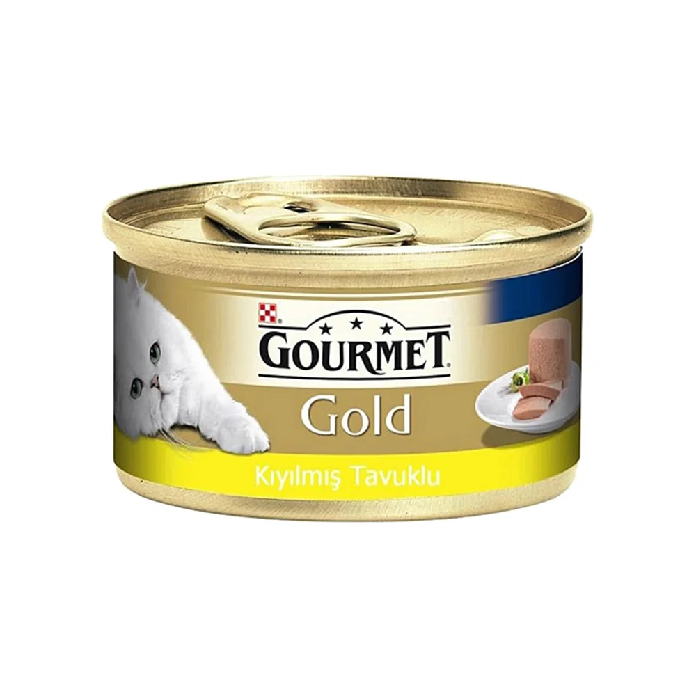 Purina Gourmet Gold Kıyılmış Tavuk Etli Yetişkin Kedi Konserve Maması (85 g)