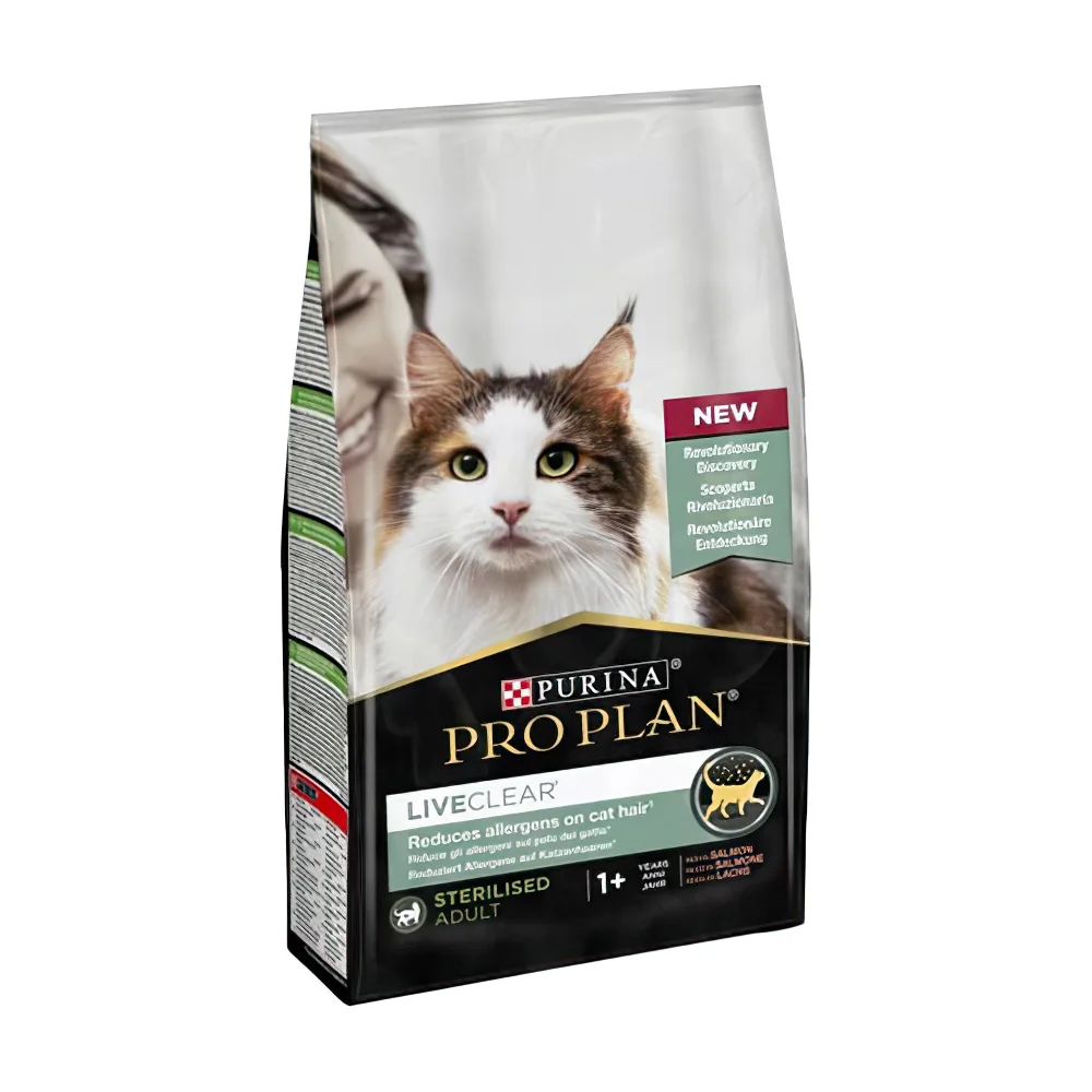 Purina Pro Plan Liveclear Alerji Azaltan Somonlu Kısırlaştırılmış Yetişkin Kedi Maması (1,4 kg)