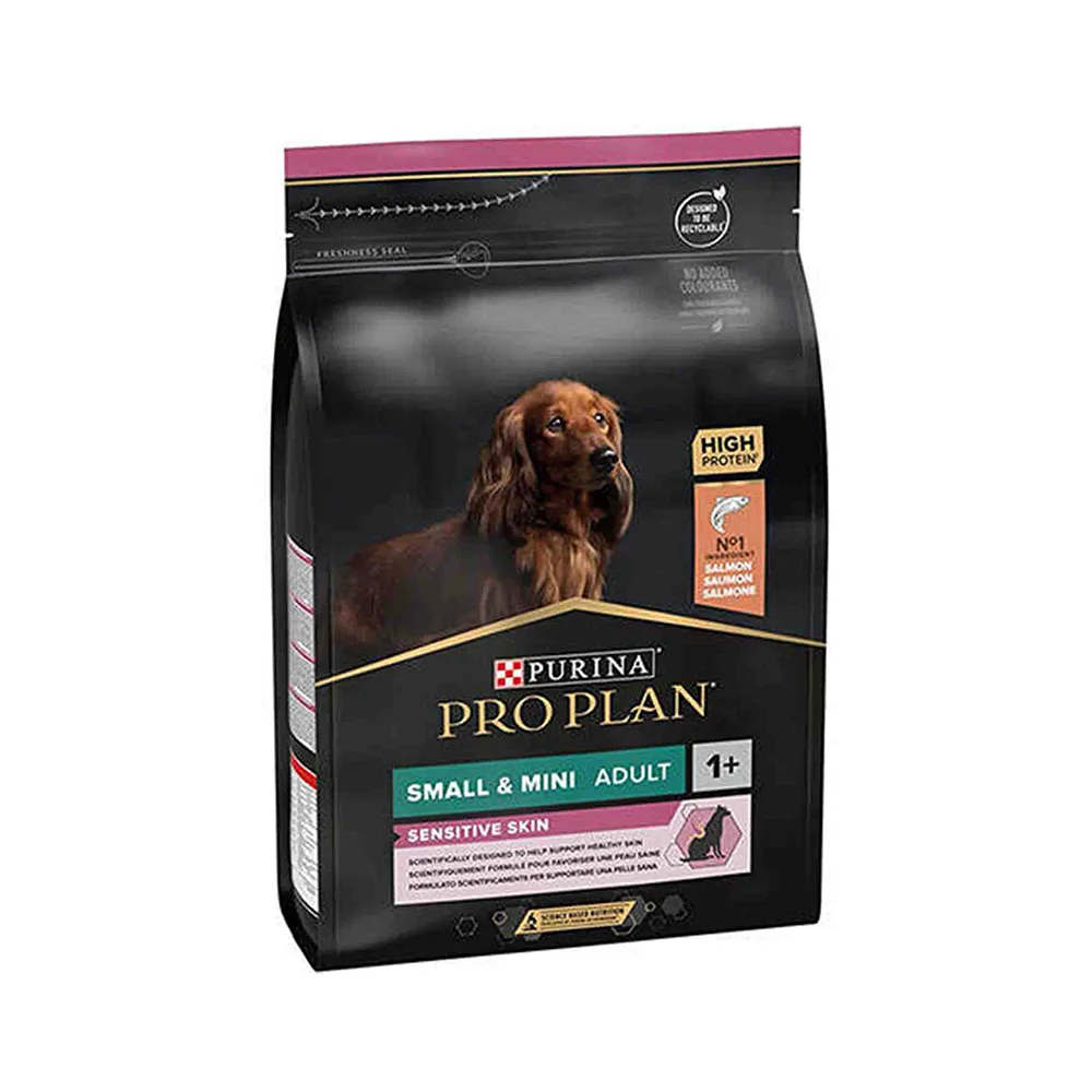 Purina Pro Plan Hassas Cilt Somonlu Küçük Irk Yetişkin Köpek Maması (3 kg)