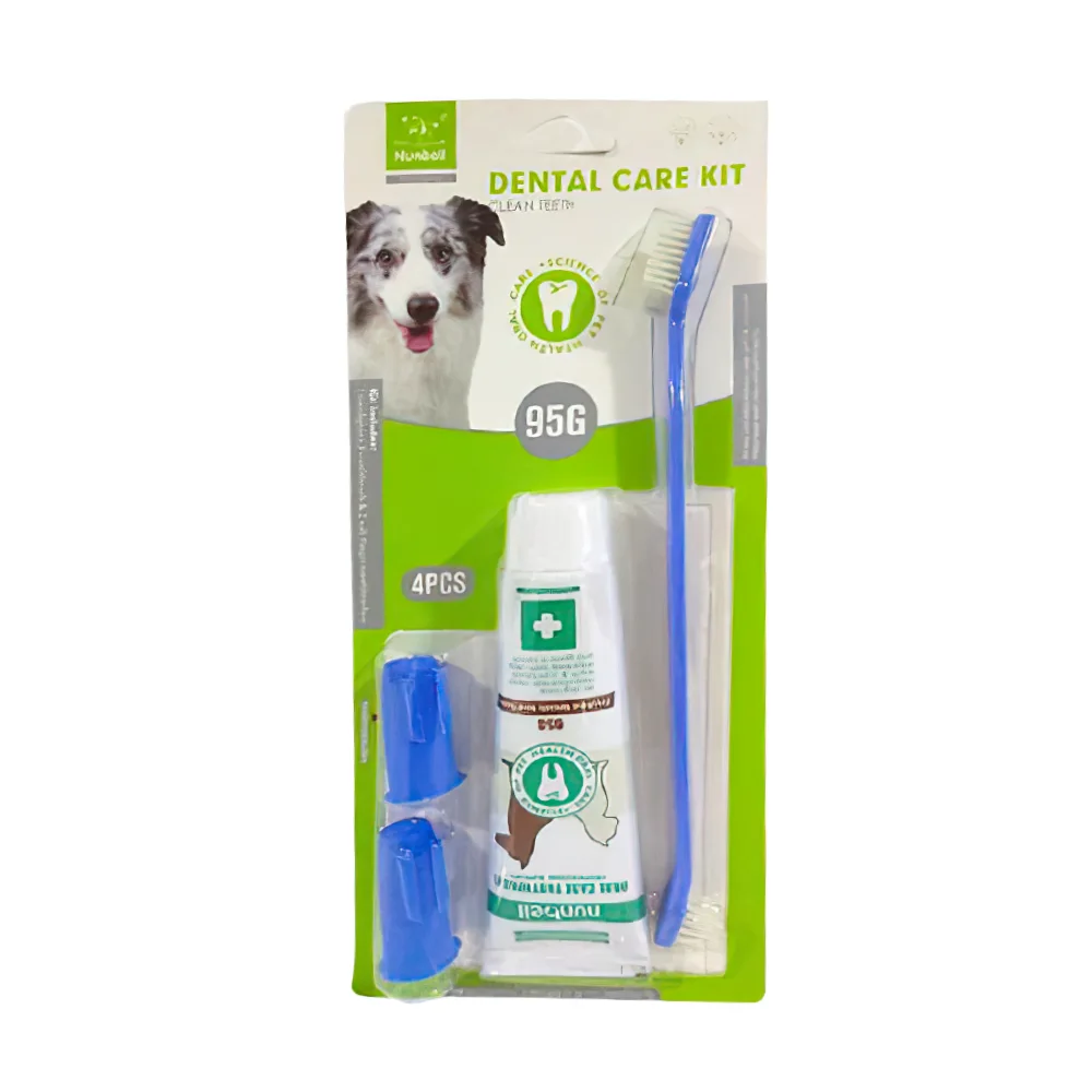Nunbell Dental Care Et Tadında Köpek Diş Macunu Seti 3'lü (22 cm - 95 g)