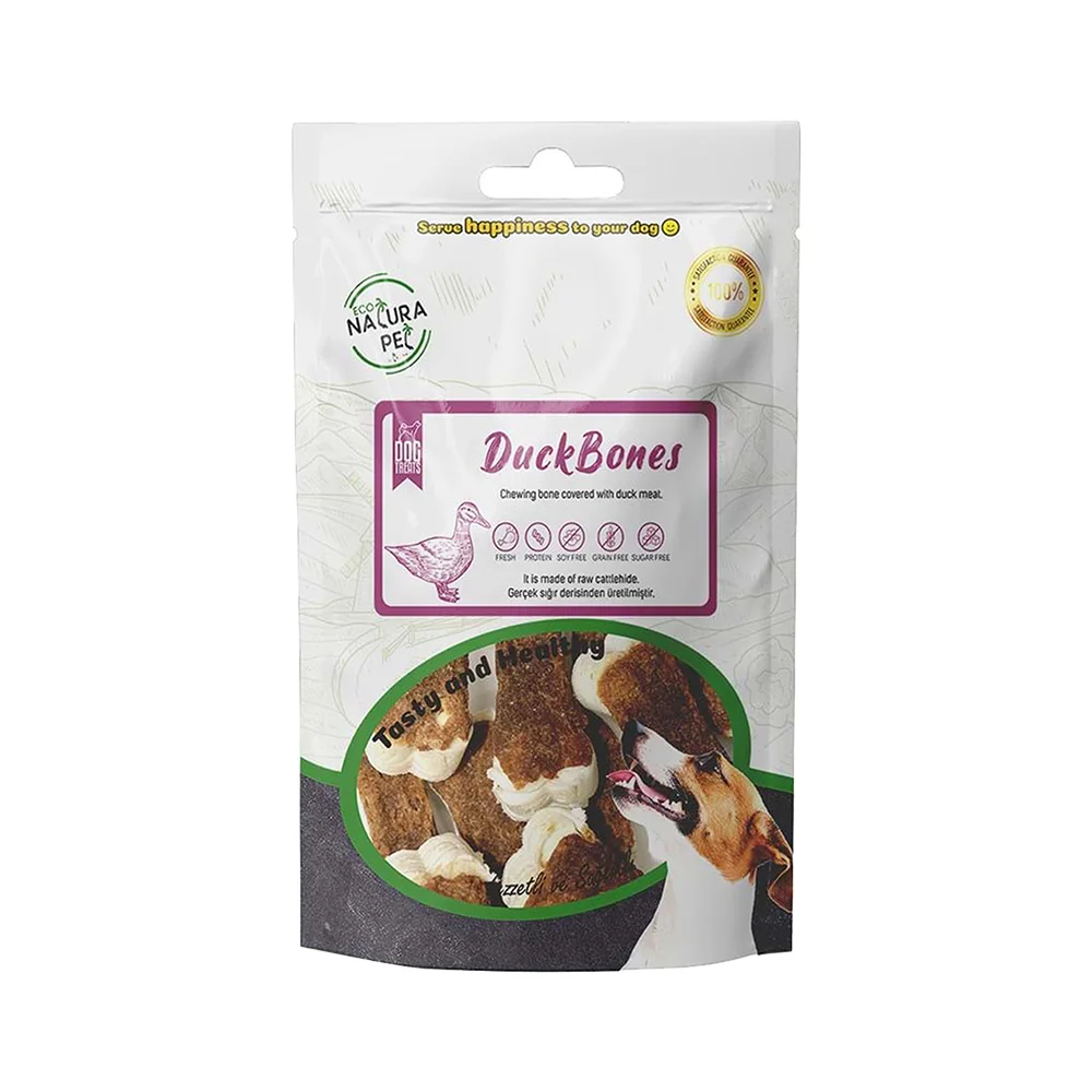 Eco Natura Pet Ördek Eti Kaplı Press Kemik Köpek Ödülü (105 g)