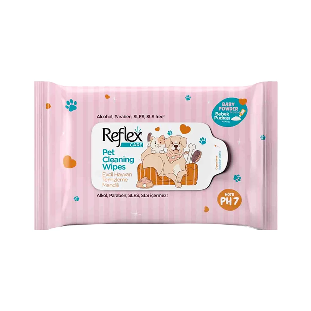 Reflex Care Evcil Hayvan Temizleme Mendili (10 Yaprak)