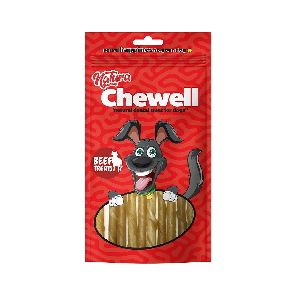 Natura Chewell Healty Dental Chews Natural Burgu Kemik 13 cm (25'li - 150 g)