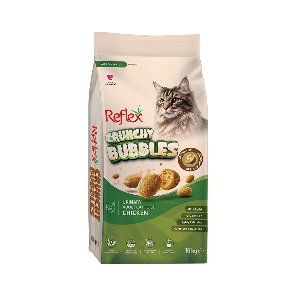 Reflex Crunchy Bubbles Urinary Tavuk Etli Yetişkin Kedi Maması (10 kg)