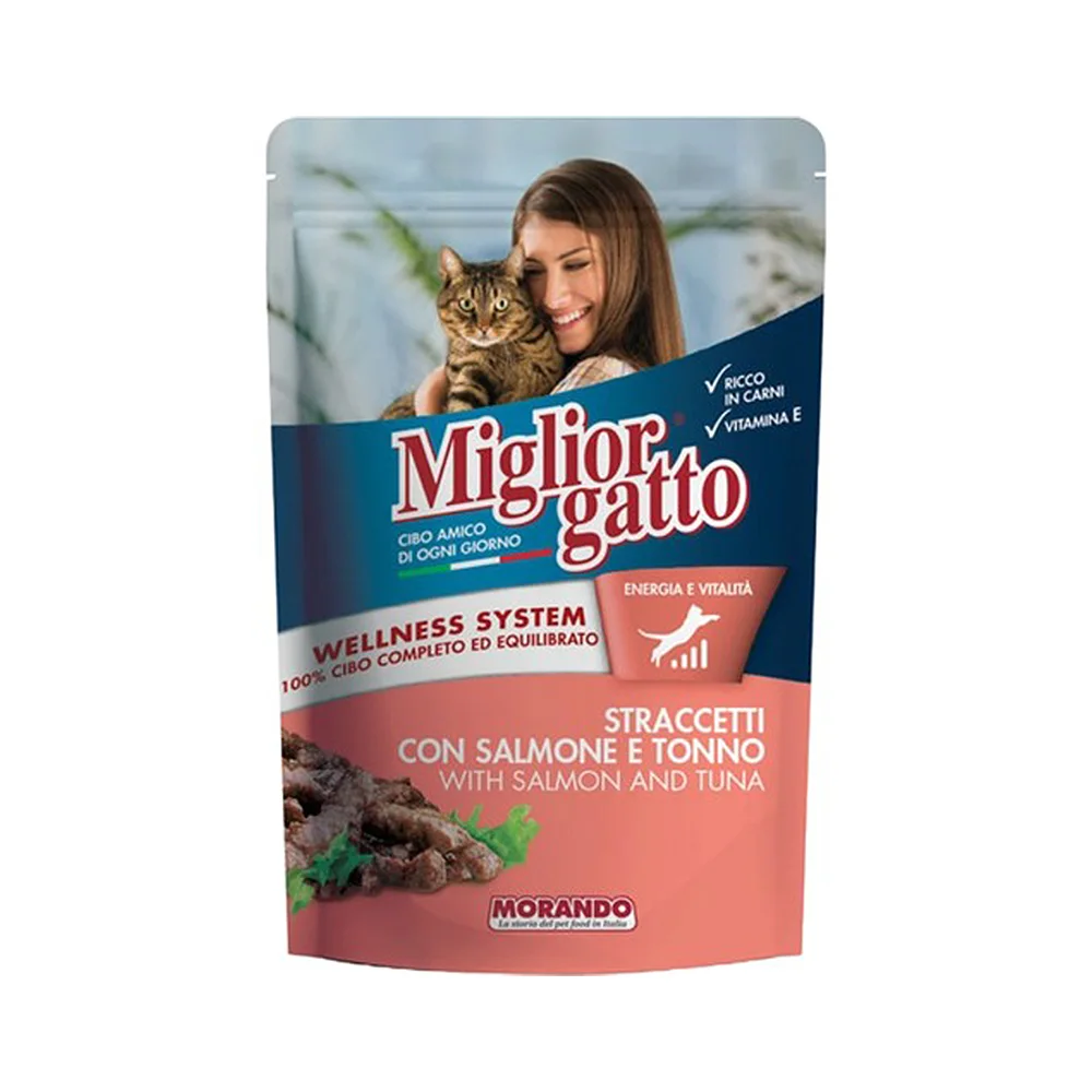 Miglior Gatto Somonlu ve Ton Balıklı Yaş Mama (100 g)